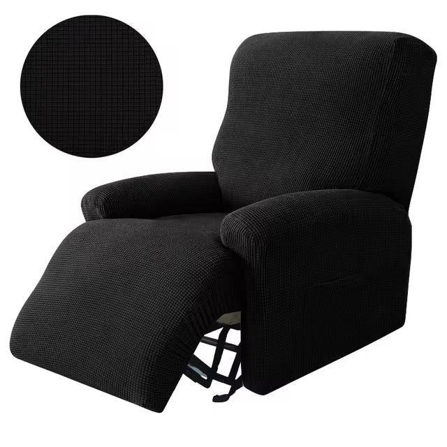 Fundas de sofá reclinable-Negro