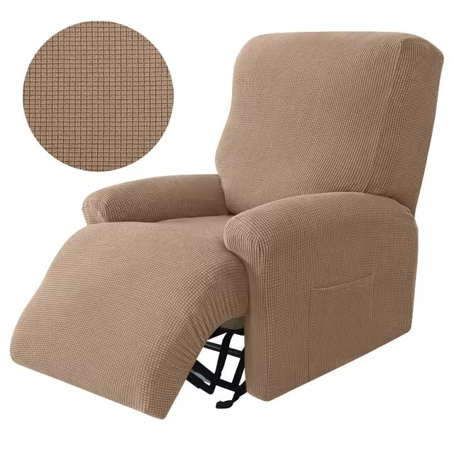 Fundas de sofá reclinable-Marrón
