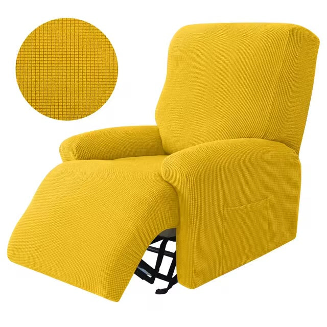 Fundas de sofá reclinable-Amarillo