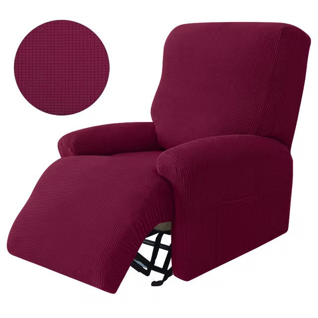 Fundas de sofá reclinable- Rojo burdeos